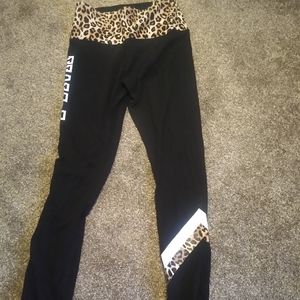 Victoria's secret pink leopard leggings
